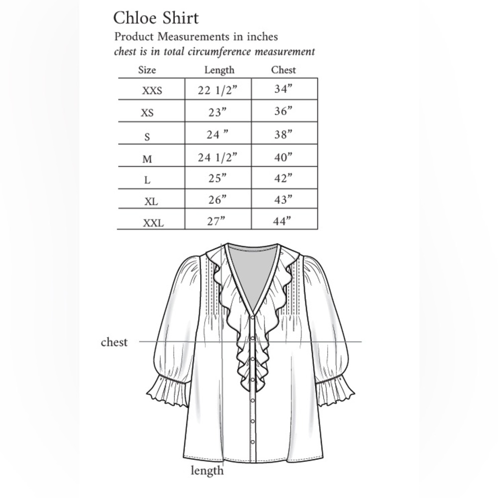 Paneros White Cotton Chloe Shirt Size Medium - Picture 10 of 10